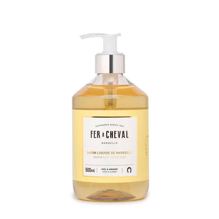 Fer À Cheval, Honey and Almond Genuine Marseille Liquid Soap, 17.59 fl oz- Placewares