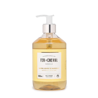 Fer À Cheval, Honey and Almond Genuine Marseille Liquid Soap, 17.59 fl oz- Placewares