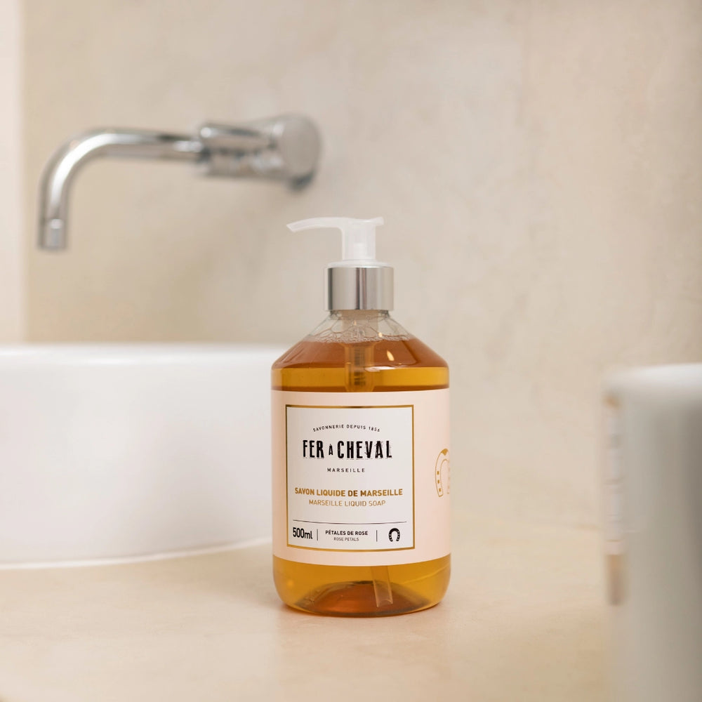 Rose Petals Genuine Marseille Liquid Soap, Bath, Placewares, 