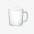 Common, Common Heat Resistant Glass Mugs, 12.8 oz - 3 ¾ ø x 3 ½ in H / White- Placewares