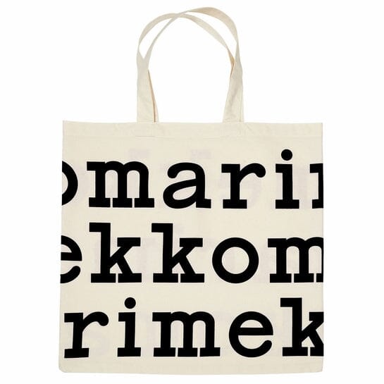 Marimekko, Marimekko Logo Bag, Ivory/Black- Placewares