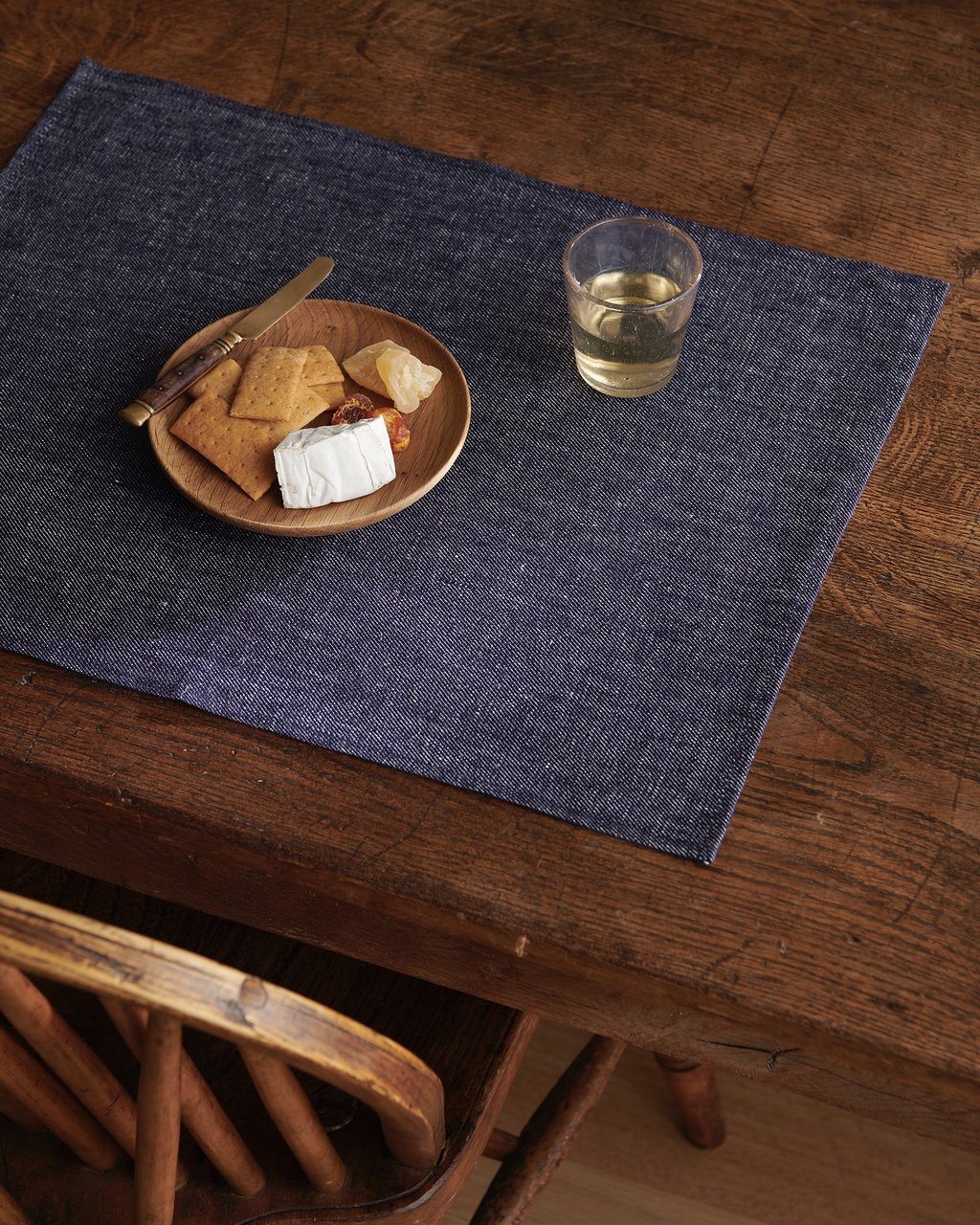 Fog Linen, Japanese Linen Denim Placemats, Navy Denim- Placewares