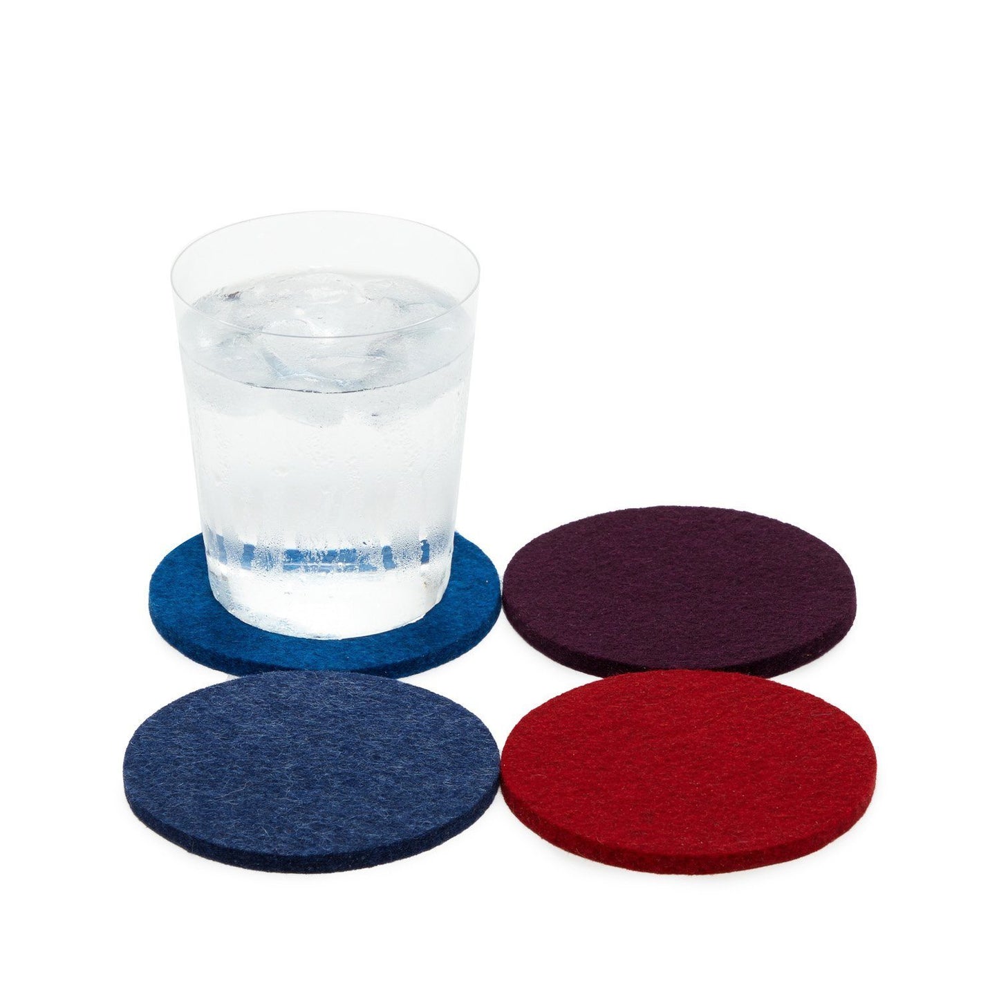 Graf Lantz, Round Multicolor German Felt Coasters, 4-Pack, Galaxy- Placewares