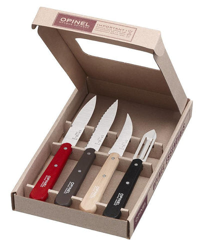 Opinel Les Essentials Small Kitchen 4 Piece Knife Set - Paring