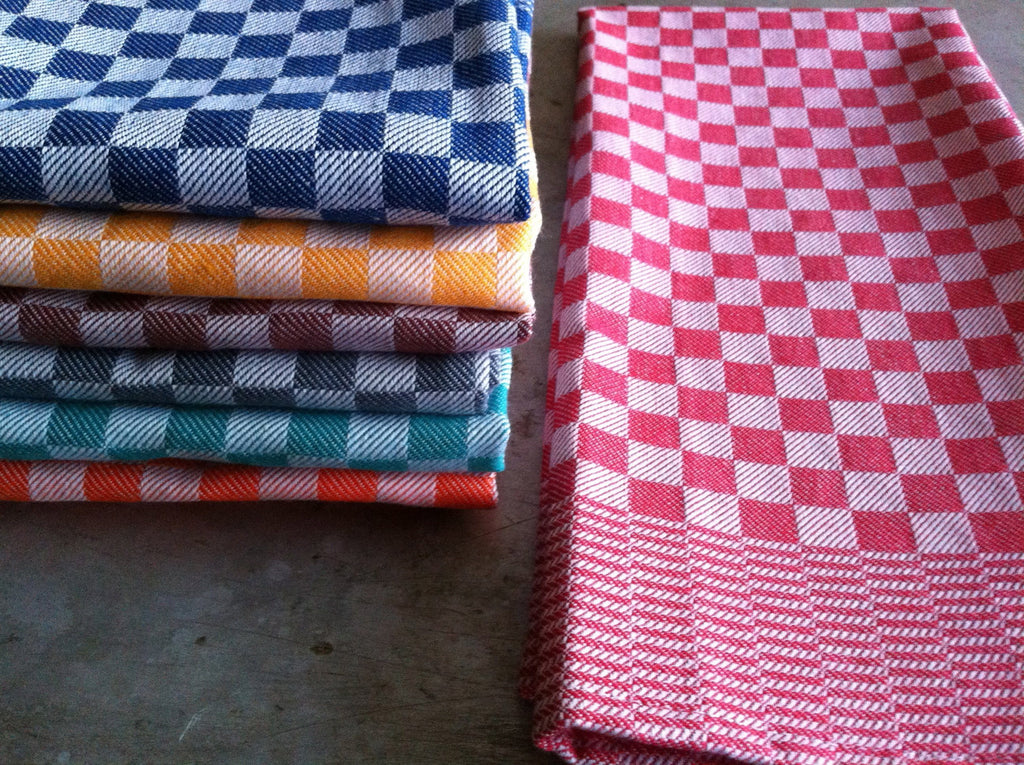 Chess Kitchen Towel 2 Pack - Green/White - 100% cotton Cloth - 18 X 28”