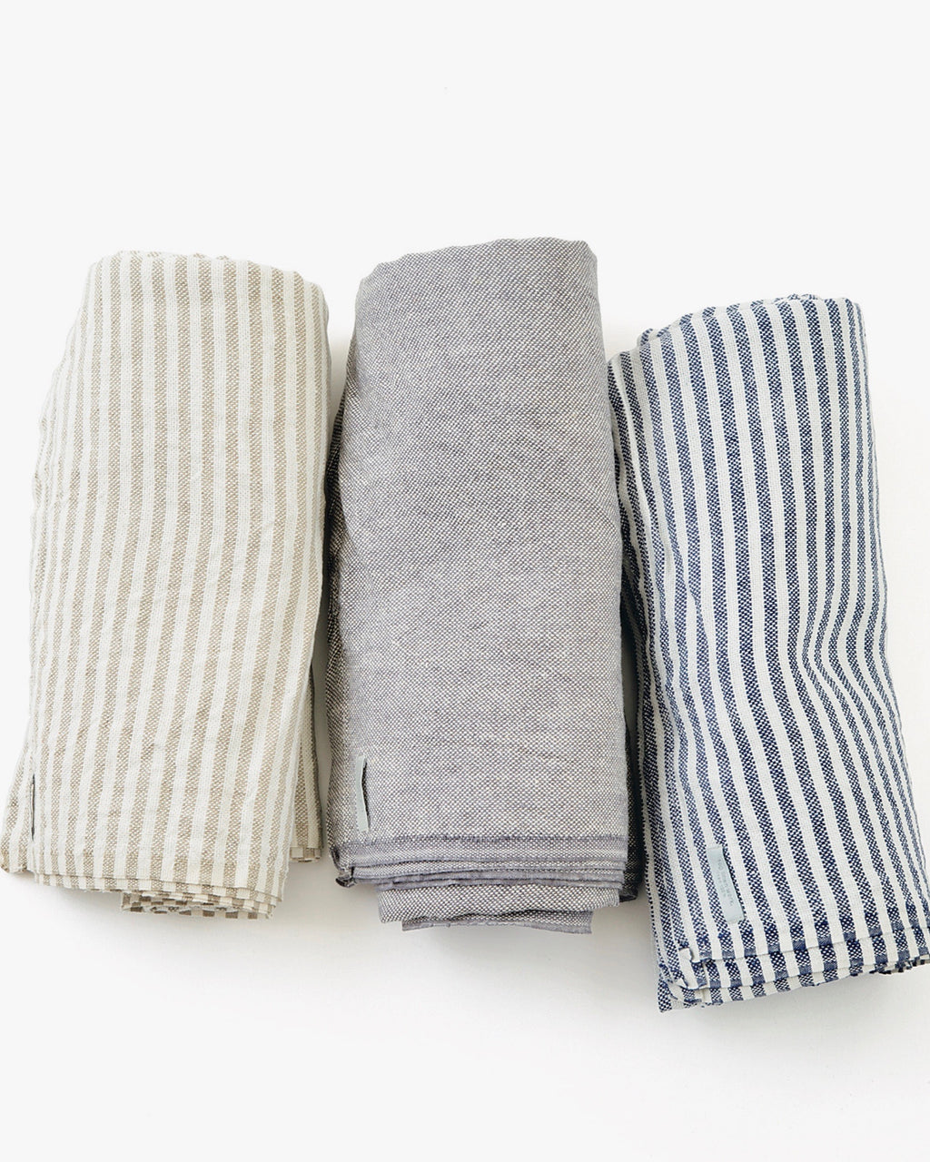 Fog Linen, Japanese Linen Chambray Throw Blankets, - Placewares