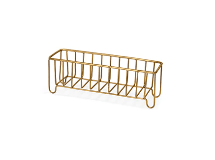 Fog Linen, Brass Wire Basket, narrow, - Placewares