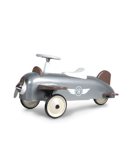 Baghera, Ride-On Speedster Plane, Silver- Placewares