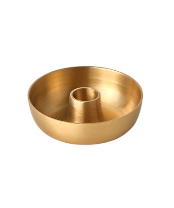 Handmade Brass Candle Holders, Living, Placewares, Handmade Brass Candle Holders - Lacquered, Designed in Japan, Made in India