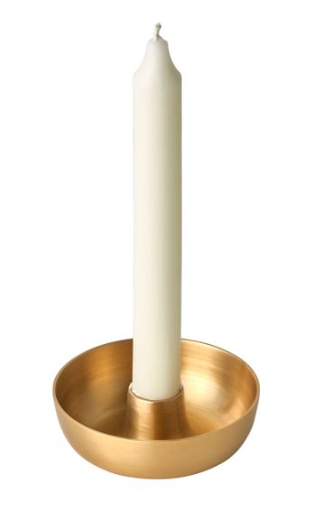 Handmade Brass Candle Holders, Living, Placewares, Handmade Brass Candle Holders - Lacquered, Designed in Japan, Made in India