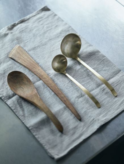 Handmade Brass Ladles, Kitchen, Placewares, Handmade Brass Ladles - Lacquered, Designed in Japan, Made in India