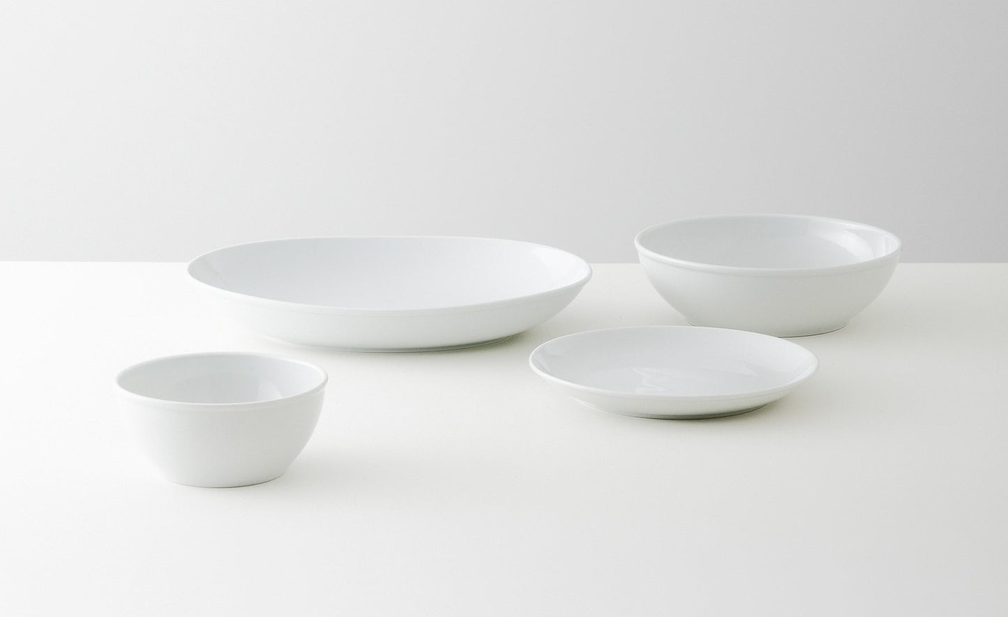 Common, Common White Porcelain Bowls, - Placewares